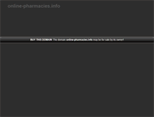 Tablet Screenshot of online-pharmacies.info